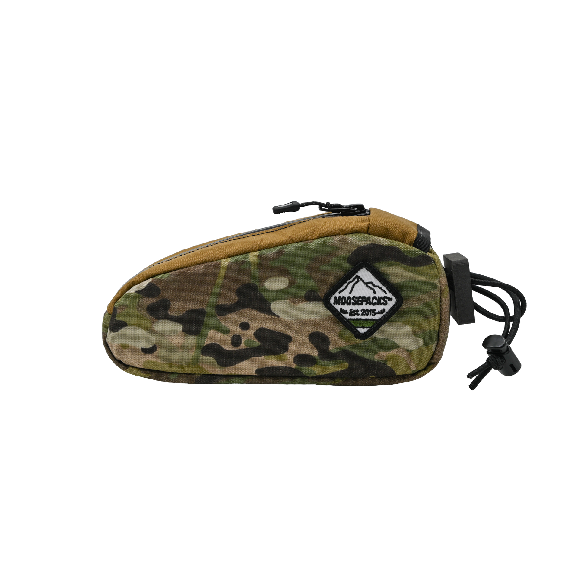 Mill Spec Multi-Cam with coyote Brown fabric on the zipper. 