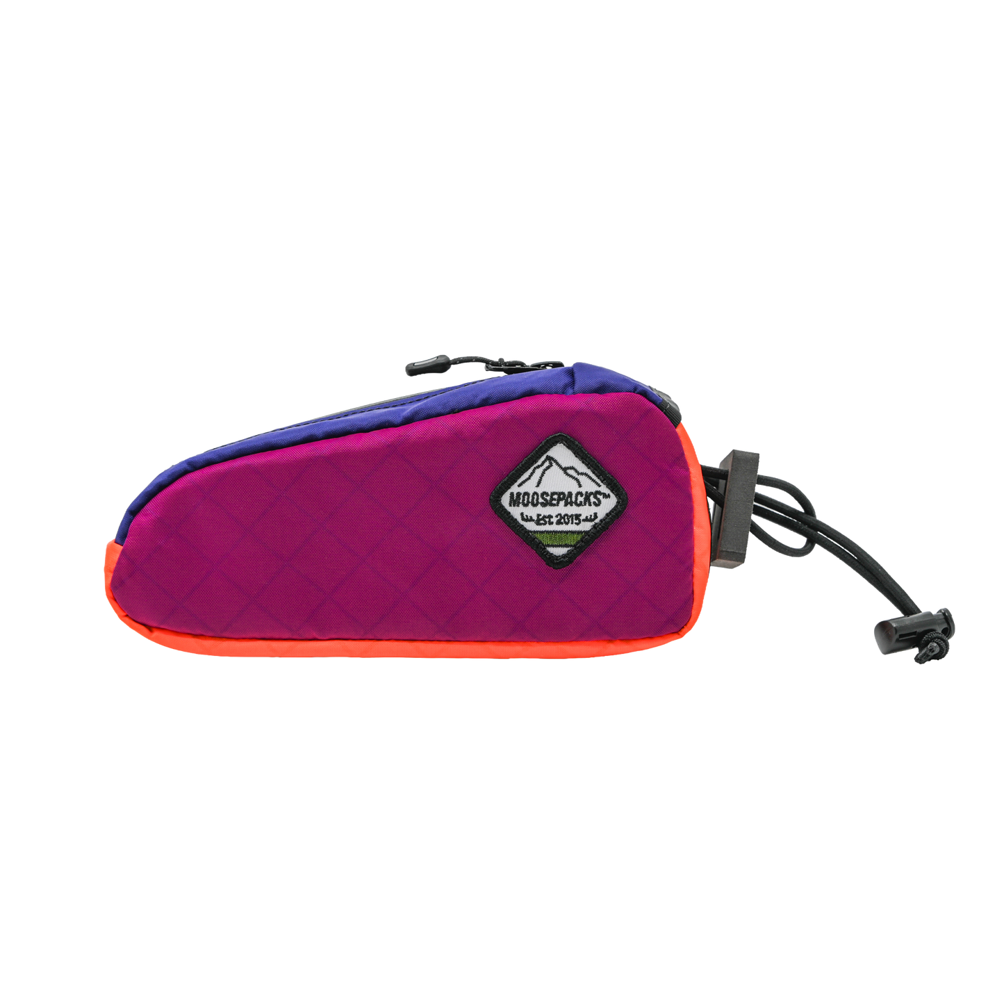 Fuchsia Bolt on Bag with Purple and Bright Orange accent colors. 