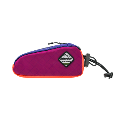 Fuchsia Bolt on Bag with Purple and Bright Orange accent colors. 