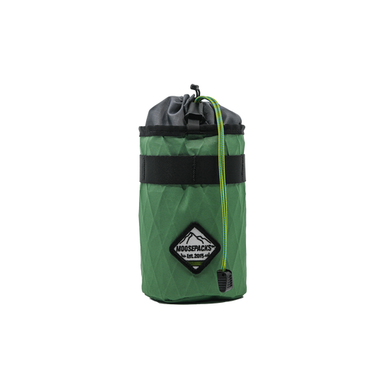 Edgemont edition MoosePacks cycling stem bag showing lightweight foam-insulated interior liner.